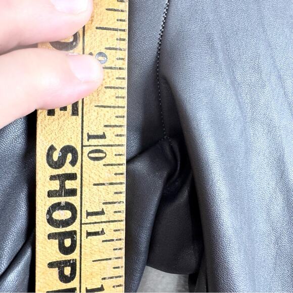 Athleta All Over Gleam Active Tight Pant Legging Arol Gray Faux Leather Size S - Picture 12 of 13